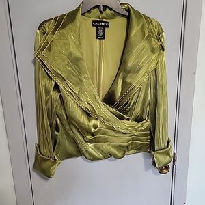 Cachet Olive Green Women's Top